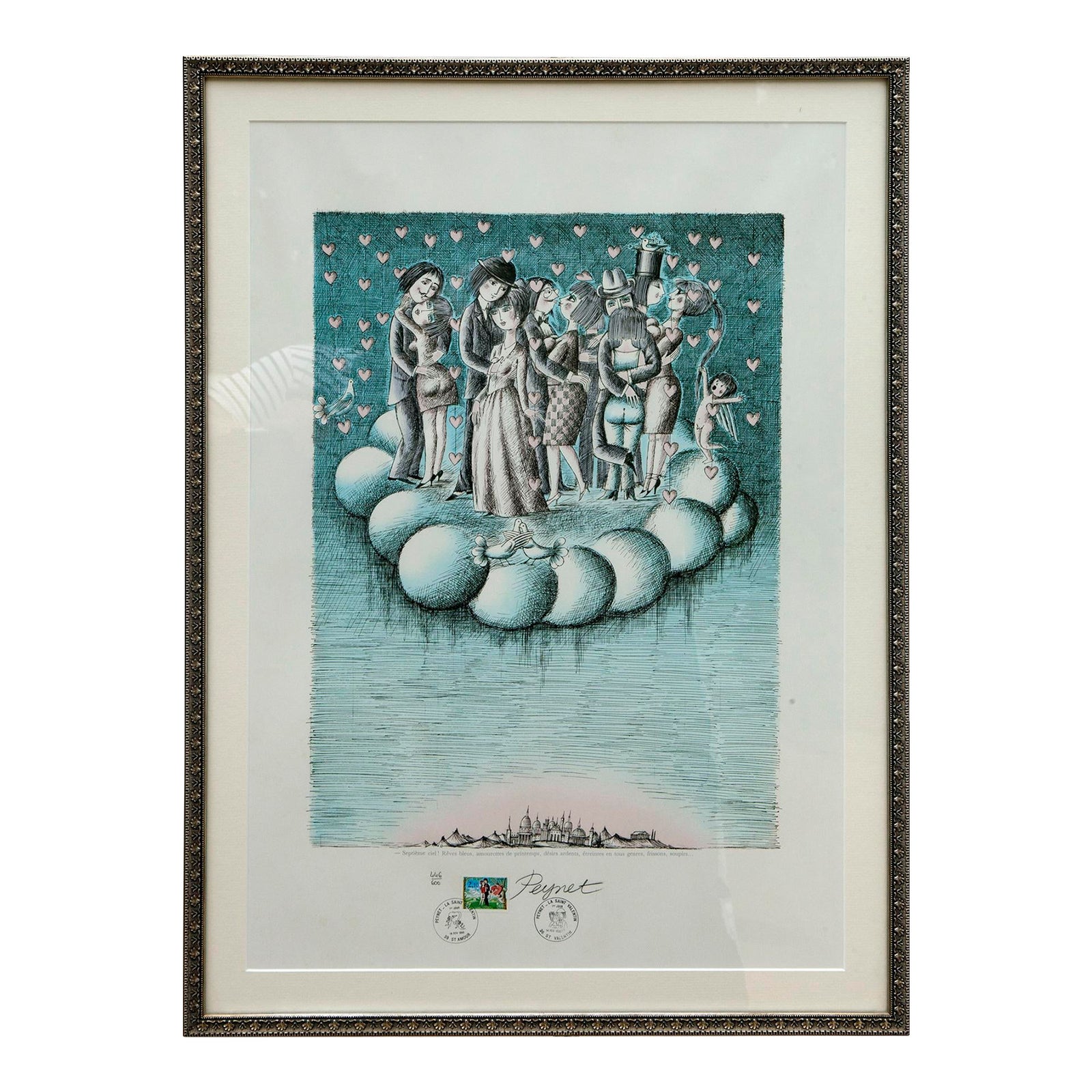 Raymond Peynet 絵画　美術 mid-20th-century-raymond-
