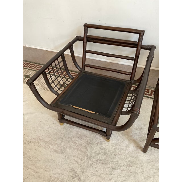 Ficks Reed Vintage Rattan Lanai Chair Attributed to John Eisner for Ficks Reed, Circa 1970 For Sale - Image 4 of 10