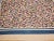 Blue Vintage Hand Stitched and Hand Quilted Postage Stamp Quilt in Blue, Ivory, Red For Sale - Image 8 of 12
