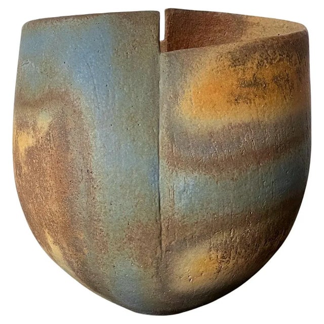Late 20th Century Ceramic Vessel Vase by British Studio Potter John Ward For Sale - Image 13 of 13