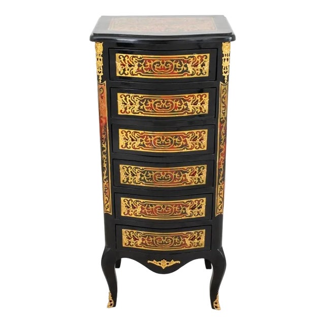 Napoleon III Style Faux Boulle Commode For Sale