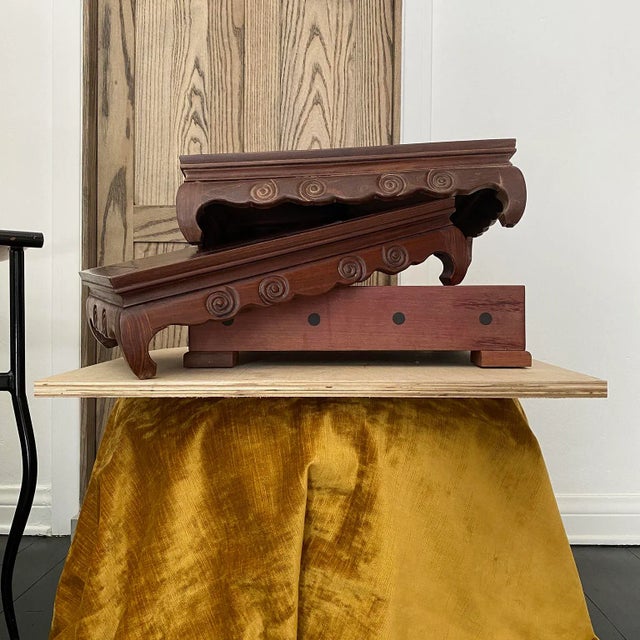 Mid 20th Century Asian Swirl Display Stand A For Sale - Image 12 of 13