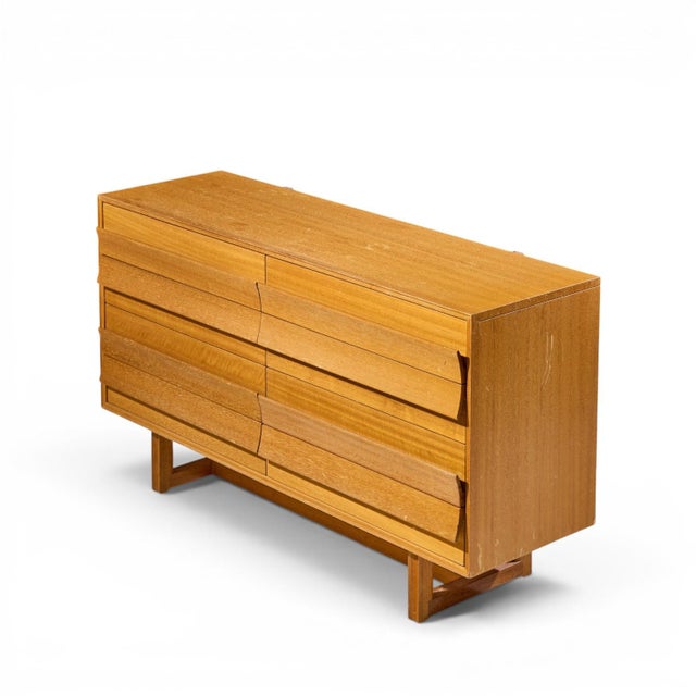 Brown Paul Laszlo for Brown Saltman Mid Century Bleached Mahogany Lowboy Dresser For Sale - Image 8 of 9