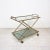 1960s Faux Bamboo Brass & Smoked Glass Serving Cart from Rue Royale, France, 1960s For Sale - Image 5 of 18