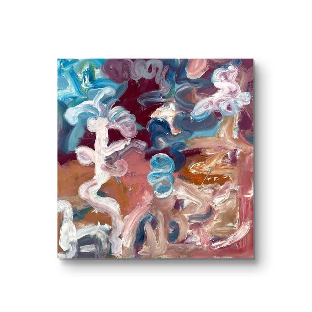 Oil painting on canvas. 20” x 20” Signed New York based artist, Matthew Izzo (b. 1971) currently living in the Hudson...