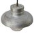 Industrial Vintage Industrial Grey Metal &andFrosted Glass Pendant Lamp For Sale - Image 3 of 6