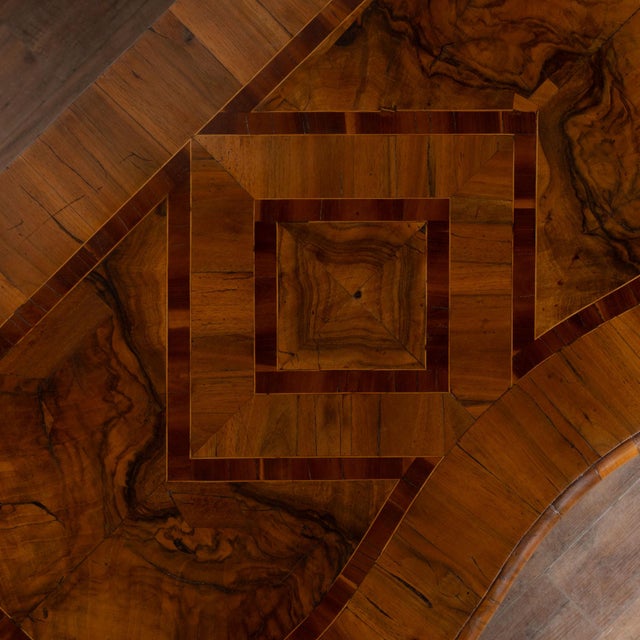 Wood Late 18th Century German Rococo Inlaid Chest of Three Drawers For Sale - Image 7 of 15