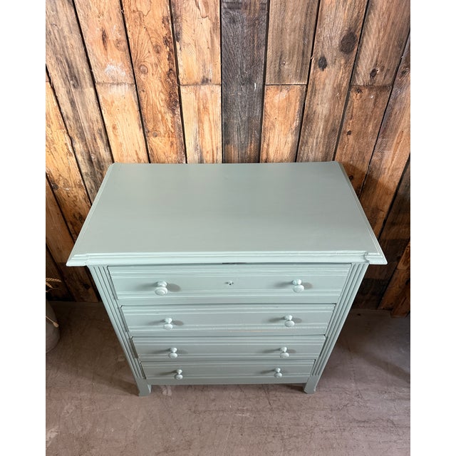 Art Deco Style Green Chest of Drawers, 1950s For Sale - Image 9 of 15