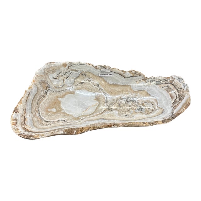 Wide-Cut Onyx Bowl For Sale