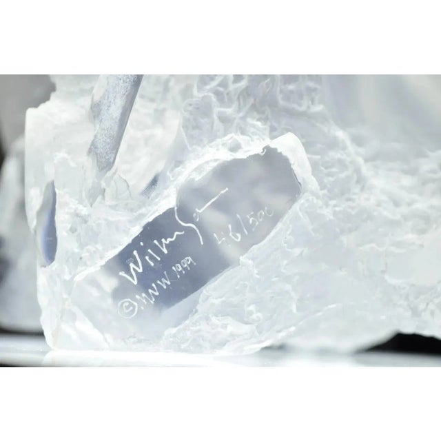 Michael Wilkinson "Crystal Vision" 1999 Signed Acrylic Sculpture on Pedestal For Sale - Image 12 of 12