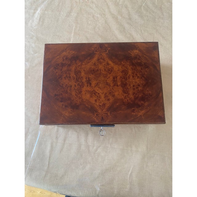 Wood Large Cigar Box in Elm Burl from Dunhill, 1970s For Sale - Image 7 of 8