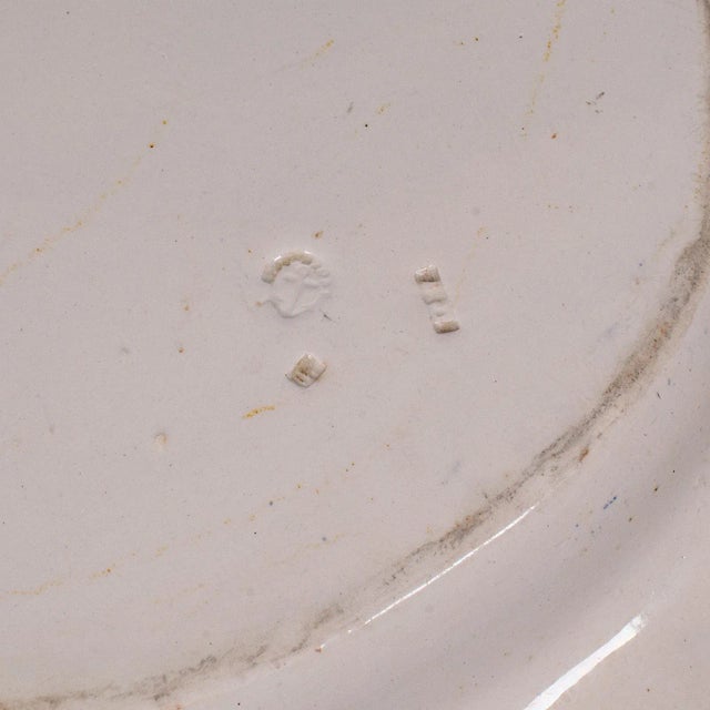 1850's Antique English Willow Pattern Serving Plate For Sale - Image 10 of 10