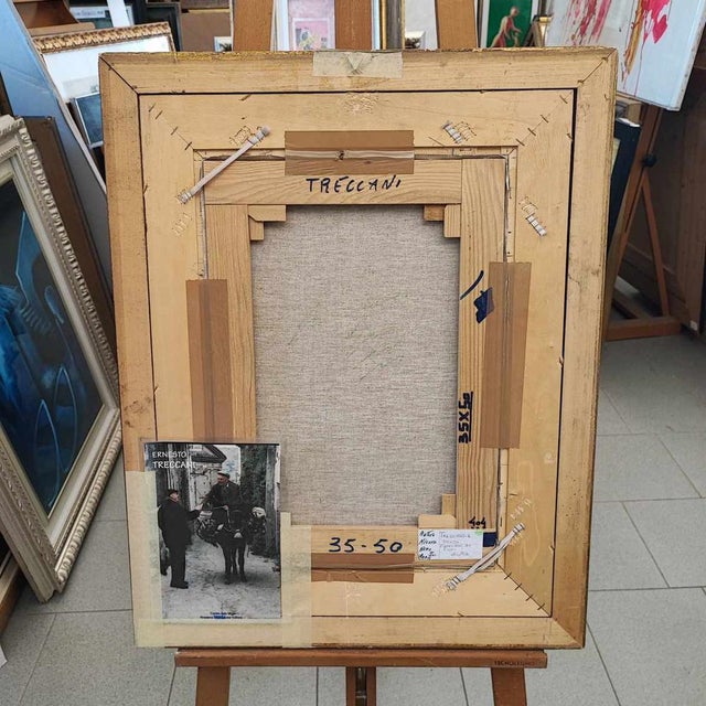 Ernesto Treccani, Oil on Canvas For Sale - Image 5 of 8