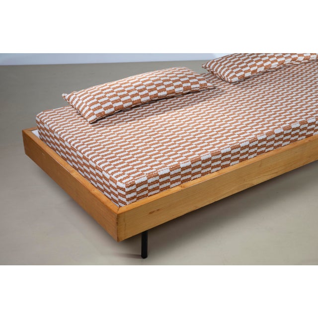 Mid-Century Modern Daybed in Beech and Metal, Italy, 1950s For Sale - Image 9 of 10