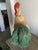 Scarlet Paper Mâché Rooster With Feathers For Sale - Image 8 of 8