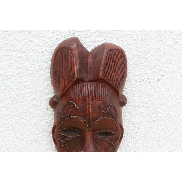 1950s Ethnic Wall Art, Decorative Mask For Sale - Image 5 of 8