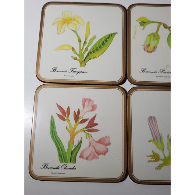 Vintage Pimpernel Coasters Flower Garden England For Sale - Image 4 of 8