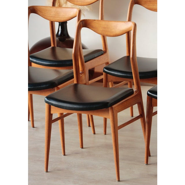 Vintage Scandinavian Teak Chairs, 1960s, Set of 6 For Sale - Image 15 of 18