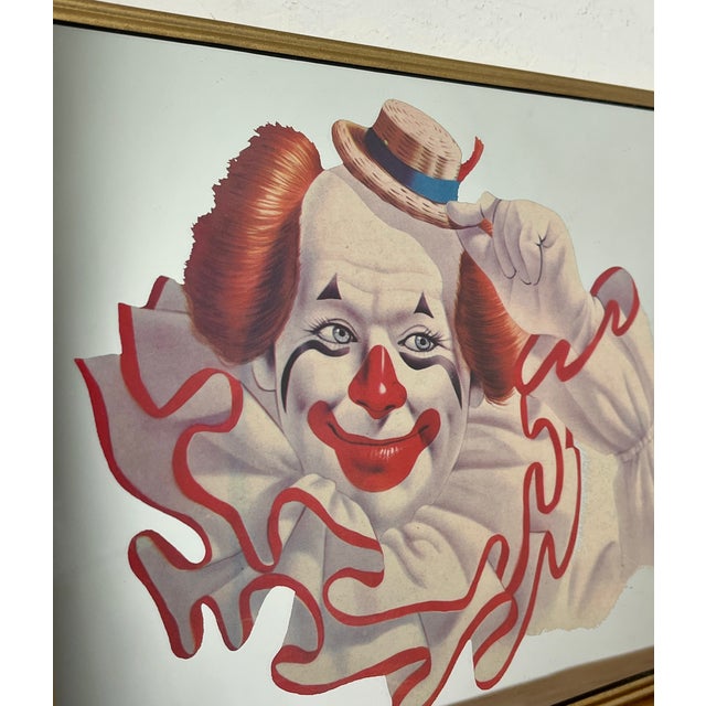 Vintage American Elmo the Clown Mirror by Arthur Sarnoff, 1970s For Sale - Image 11 of 15