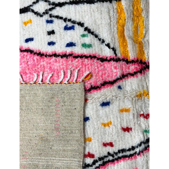 2020s Handwoven Moroccan Azilal Wool Rug - 10.1 X 6.5 Ft For Sale - Image 5 of 8