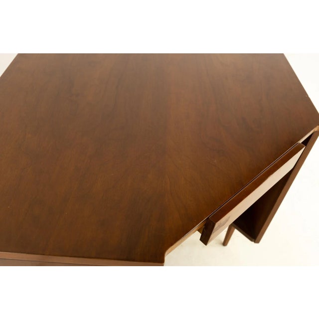 Brown Kipp Stewart American Design Foundation Mid Century Solid Cherry Corner Desk For Sale - Image 8 of 13