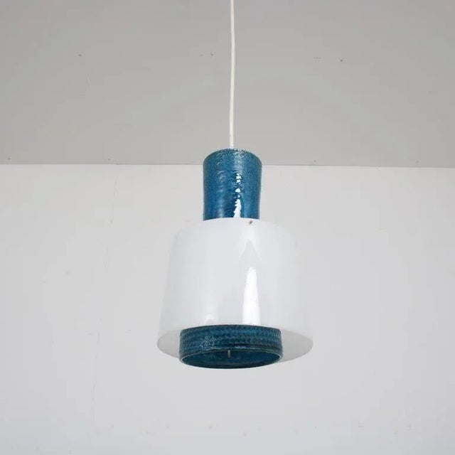 Ceramics Hanging Lamp by Aldo Londi for Bitossi, Italy, 1960s For Sale - Image 10 of 12
