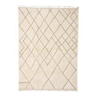 Oversize Premium Hand-Knotted Moroccan Wool Rug | 14'6" X 10'3" | One of a Kind For Sale