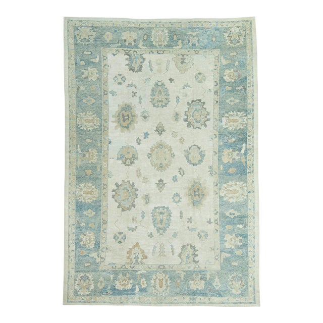 Turkish Oushak Antique Look Rug 12'11" x 19' #21308 For Sale