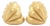 Kieselstein-Cord Vintage 18k Yellow Gold Shell Heart Huggie Earrings For Sale