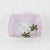 Pink Vintage Square Pink Porcelain Dish With Fern Motif and Delicate Design For Sale - Image 8 of 8