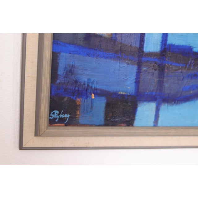 Stig Ryberg, Balcony, 1960s, Oil on Canvas, Framed For Sale - Image 9 of 16