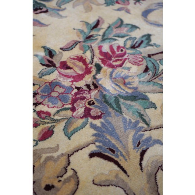 Textile Hand Woven Approx. 11 X 16 Large Oriental Style Wool Rug For Sale - Image 7 of 12