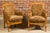 19th Century French Walnut 19th Century Bergère Chairs with Carved Arms and Zebra Upholstery For Sale - Image 5 of 12