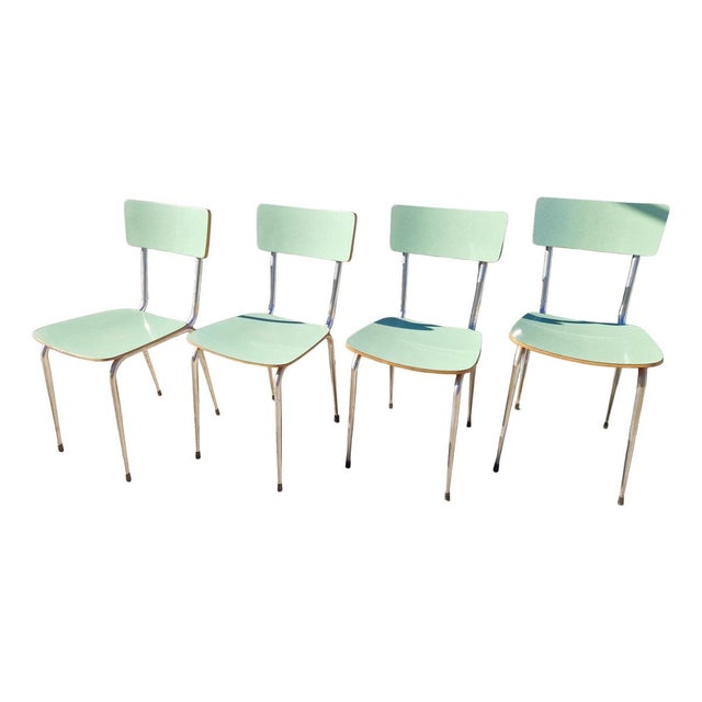 Vintage Bauhaus-Style Formica Chairs, 1970s, Set of 4 For Sale - Image 11 of 11