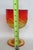 Viking Glass Amberina Yesteryear Star Footed Compote Goblet Cadmium Glow 5877b For Sale - Image 13 of 14