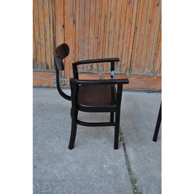 1920s Set of Art Deco Chairs by Lajos Kozma for Woodworking RT, 1920s For Sale - Image 5 of 9
