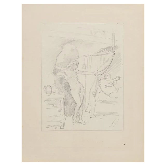 Gabriel Guèrin, Studies, Drawing, 20th Century For Sale