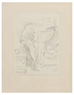 Gabriel Guèrin, Studies, Drawing, 20th Century