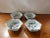 Up for sale is a Set of 4 Circa 1920 Japanese Kakiemon Porcelain Floral/Bird Motif Hexagonal Bowls. Each bowl measures 1...