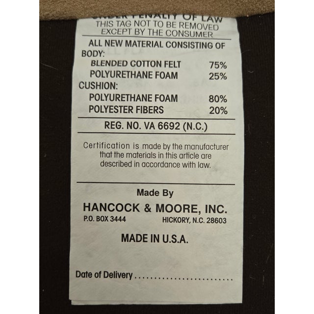 2010s Hancock & Moore Contemporary Wing Chair For Sale - Image 5 of 6