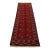 Turkmen Runner 3’3” X 9’6” Red Wool Vintage Tribal Hand-Knotted Oriental Rug For Sale