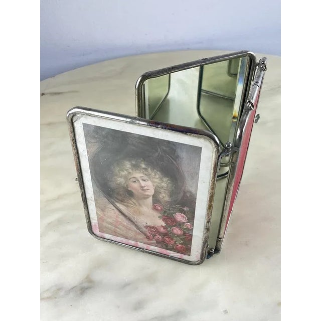 Mid-Century Modern Mid-Century Folding Mirror, 1940s For Sale - Image 3 of 13