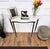 1950s Mid-Century Modern Italian Brass Console Table with White Marble Top, 1950s For Sale - Image 5 of 10