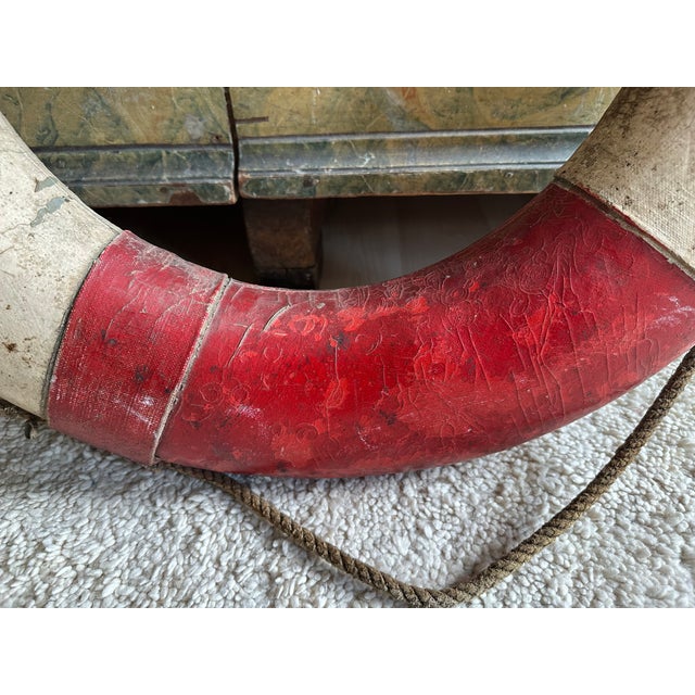 Antique German Lifebuoy with Strong Patina For Sale - Image 6 of 15