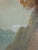 Textile Mid-Century Signed Original Oil Painting on Canvas, Lake & Mountains 29x41 For Sale - Image 7 of 11