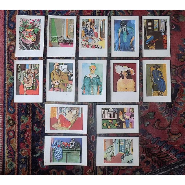 Blue Vintage Diminutive Henri Matisse Modernist Lithographs - Set of 14 For Sale - Image 8 of 9