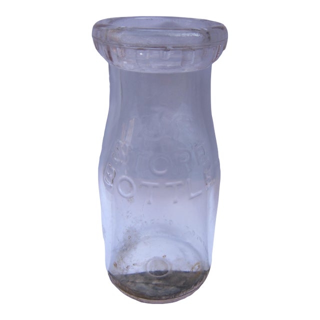 Connersville Indiana Milk Dealers Associated Embossed 3 Cent Store Milk Bottle For Sale