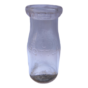 Connersville Indiana Milk Dealers Associated Embossed 3 Cent Store Milk Bottle