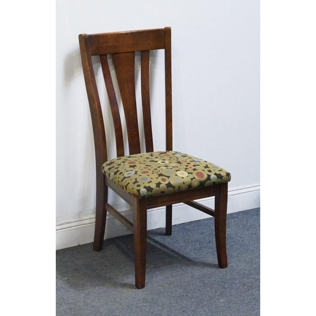 BASSETT FURNITURE Cherry Traditional American Empire Style Dining Side Chair 40" High 19" Wide 23.5" Deep Seat: 19" High...