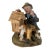 Vintage Lefton Japan Hand Painted Old Man With Dogs Doghouse Porcelain Figurine For Sale